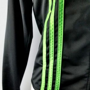 black and green adidas tracksuit